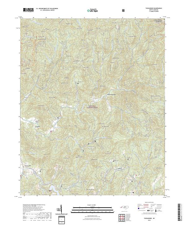 USGS Topographic Map – Tuckasegee