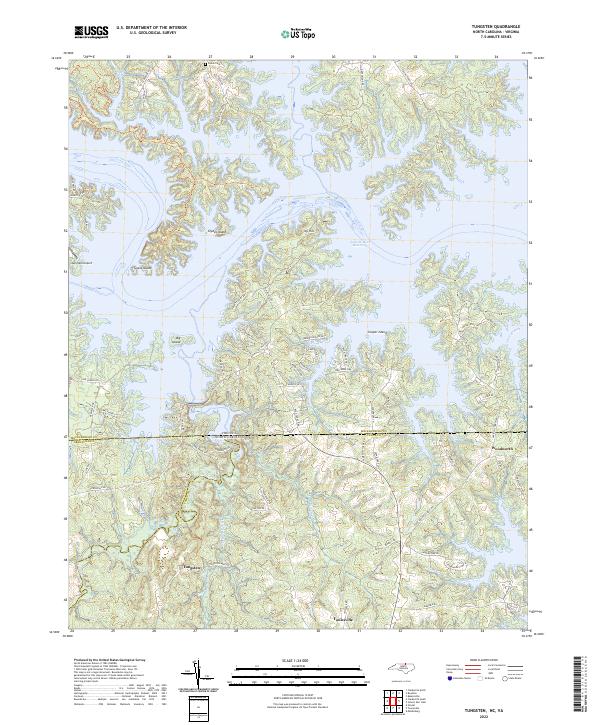 USGS Topographic Map – Tungsten