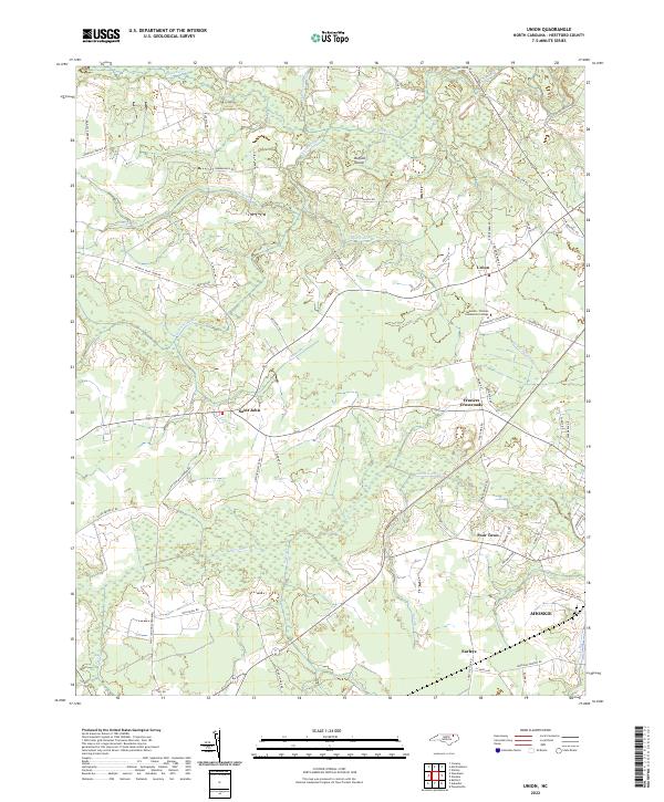 USGS Topographic Map – Union