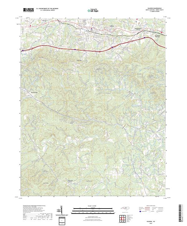 USGS Topographic Map – Valdese