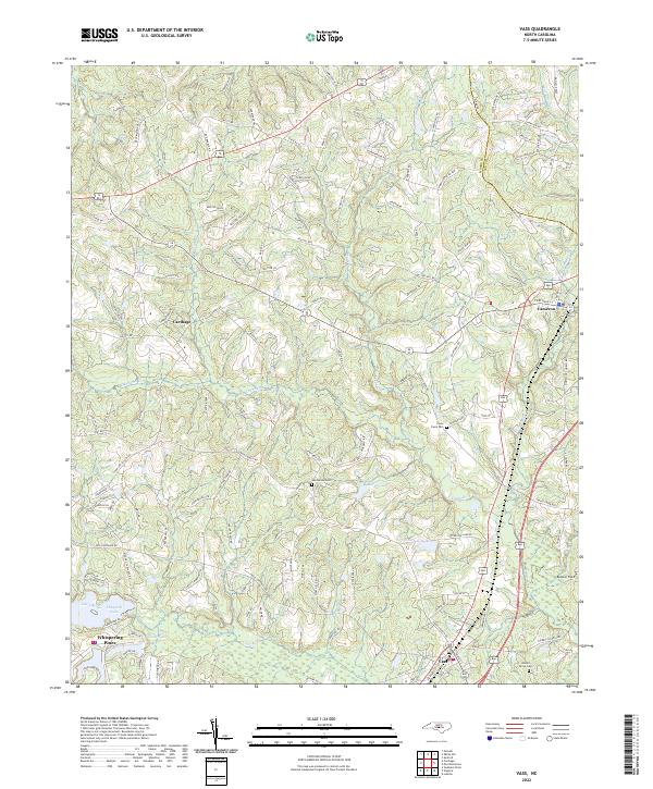 USGS Topographic Map – Vass