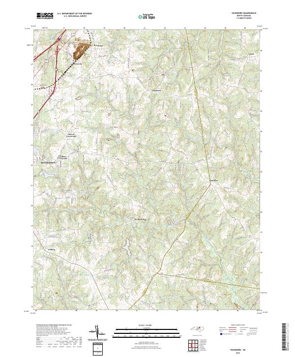 USGS Topographic Map – Vicksboro