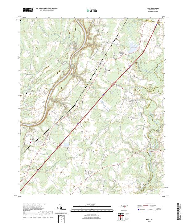 USGS Topographic Map – Wade