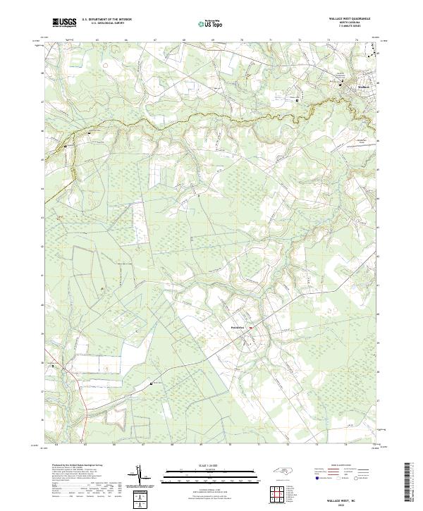 USGS Topographic Map – Wallace West