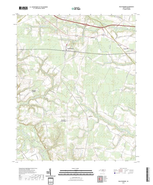 USGS Topographic Map – Walstonburg