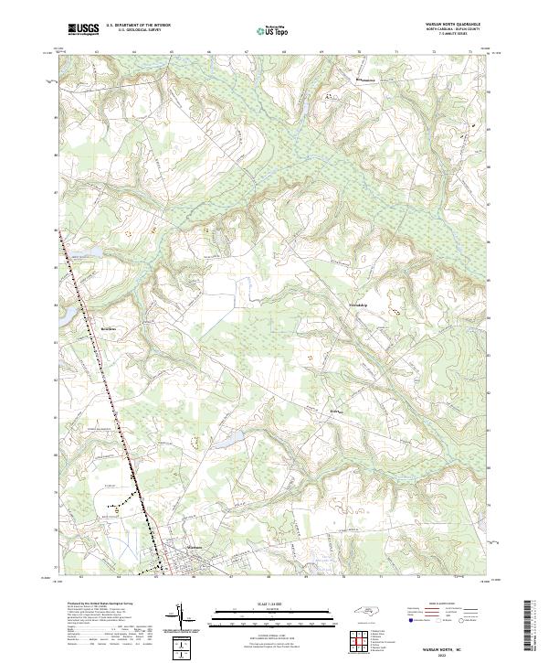 USGS Topographic Map – Warsaw North