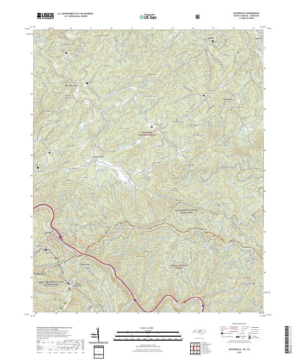 USGS Topographic Map – Waterville