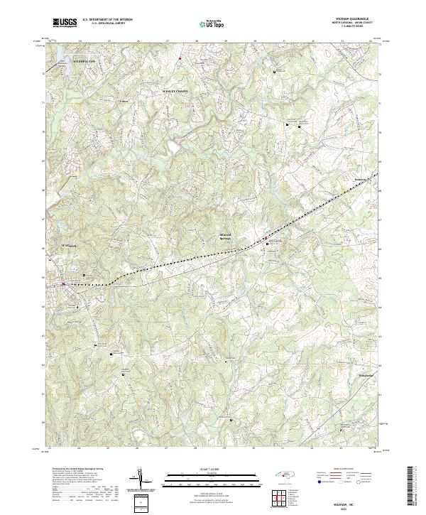 USGS Topographic Map – Waxhaw