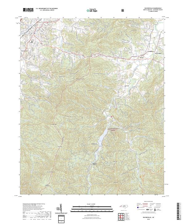 USGS Topographic Map – Waynesville