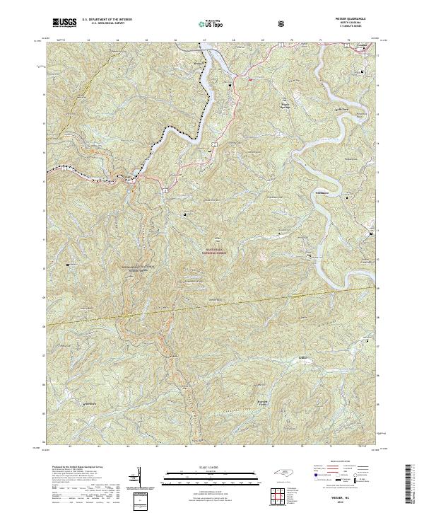 USGS Topographic Map – Wesser