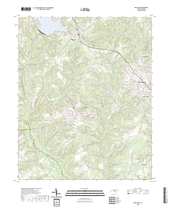 USGS Topographic Map – West End