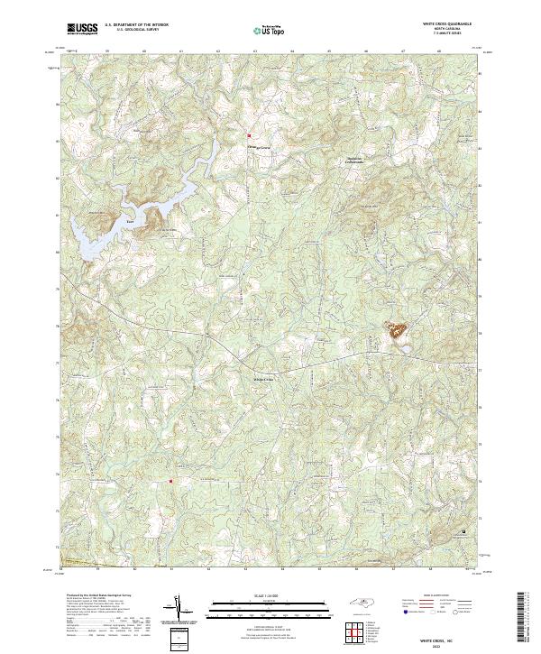 USGS Topographic Map – White Cross