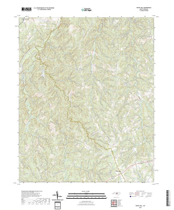 USGS Topographic Map – White Hill