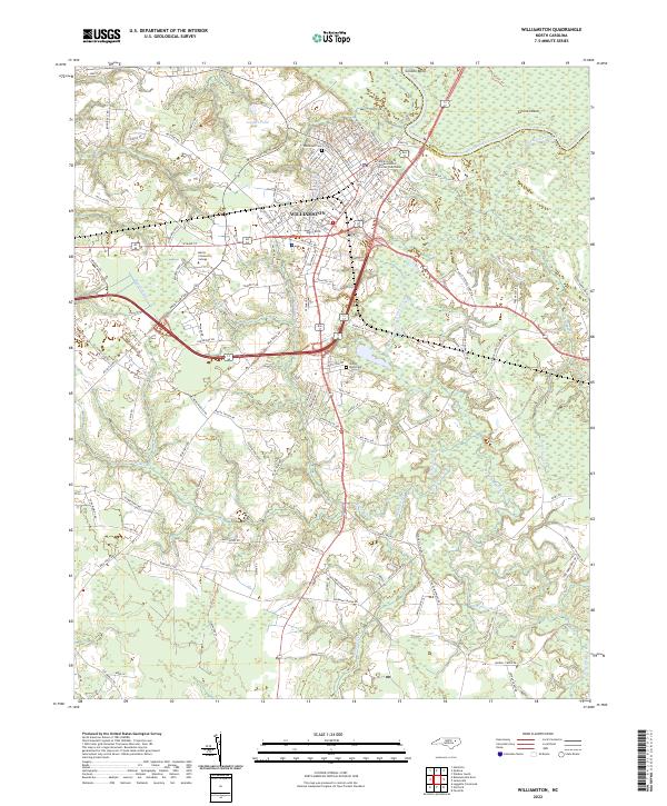 USGS Topographic Map – Williamston