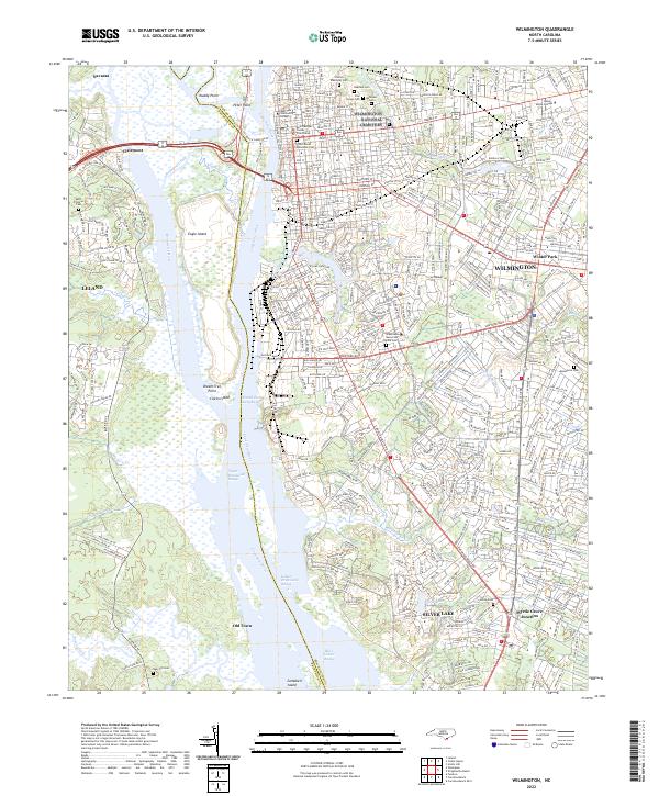 USGS Topographic Map – Wilmington
