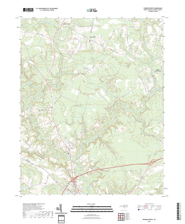 USGS Topographic Map – Windsor North