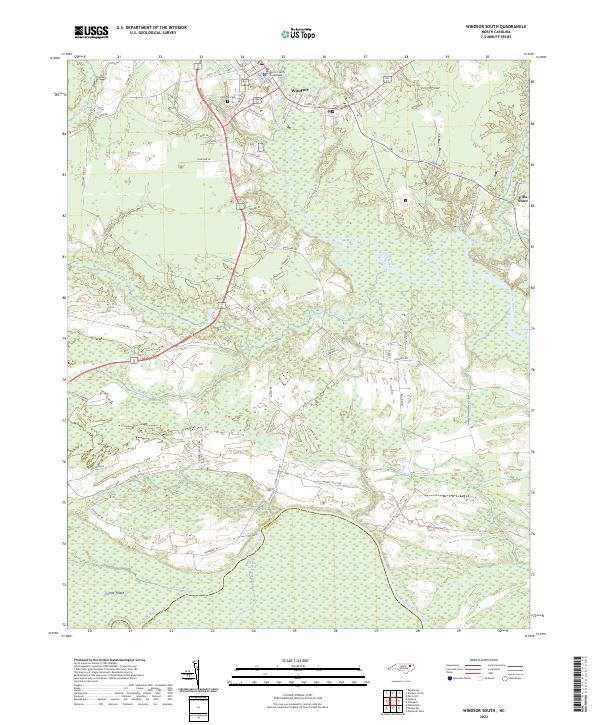 USGS Topographic Map – Windsor South