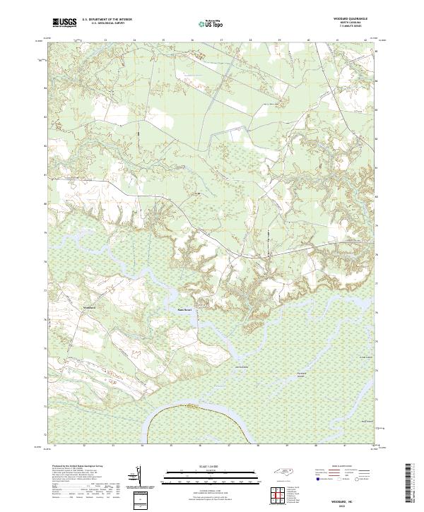 USGS Topographic Map – Woodard