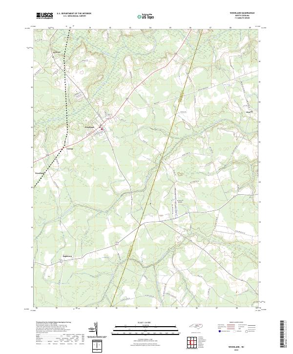 USGS Topographic Map – Woodland