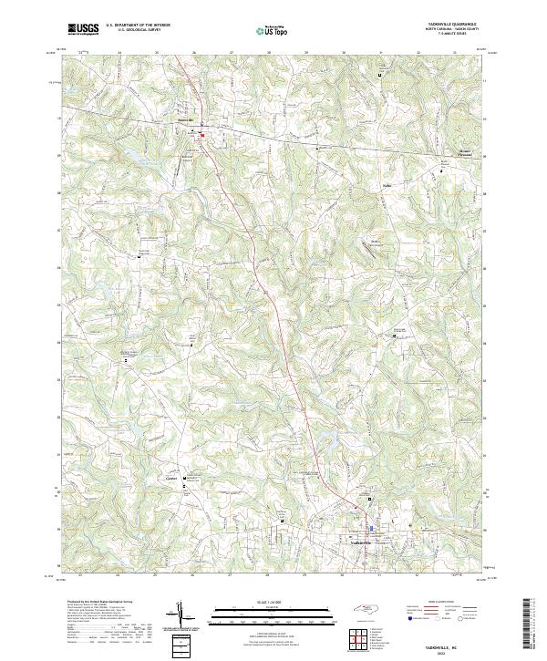 USGS Topographic Map – Yadkinville