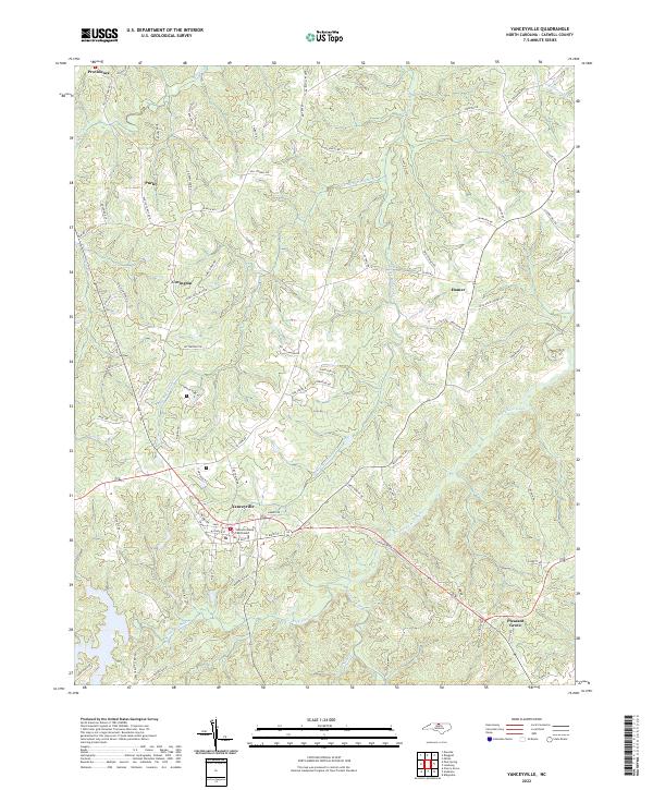 USGS Topographic Map – Yanceyville