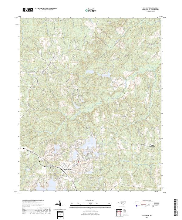 USGS Topographic Map – Zion Grove