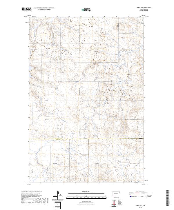 USGS Topographic Map – Abbey Hill