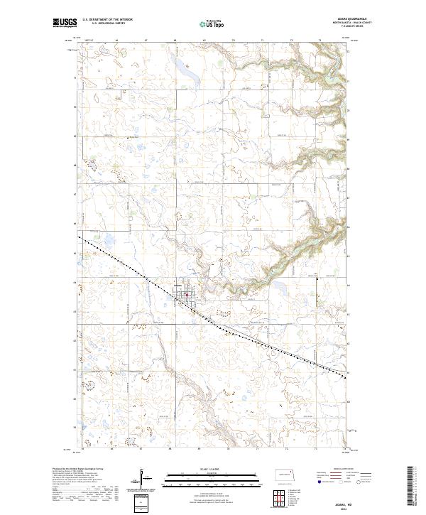 USGS Topographic Map – Adams