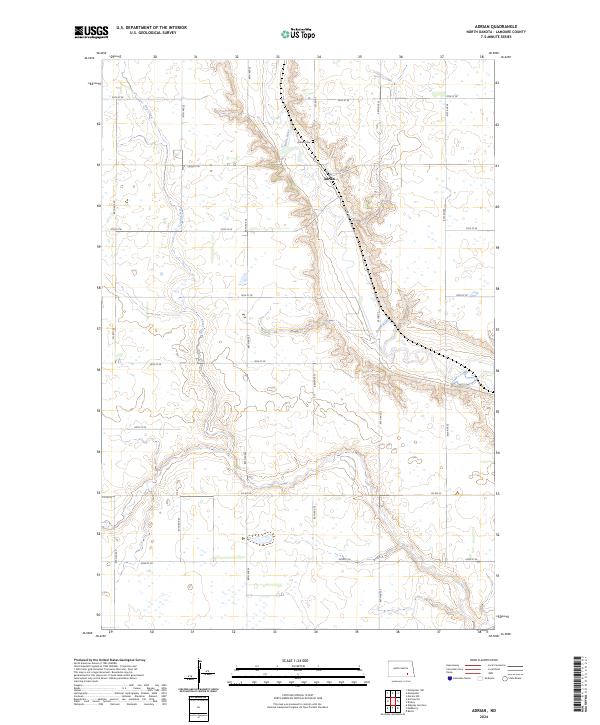 USGS Topographic Map – Adrian