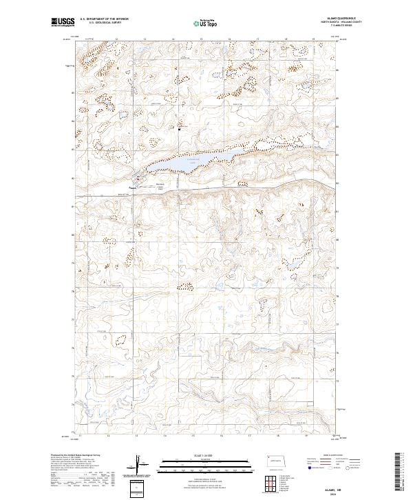USGS Topographic Map – Alamo
