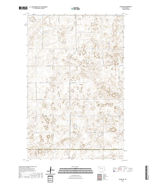 USGS Topographic Map – Alamo NE