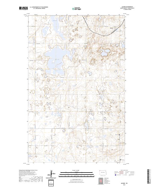 USGS Topographic Map – Alkabo
