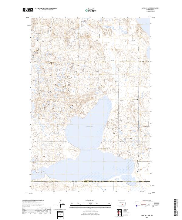 USGS Topographic Map – Alkaline Lake