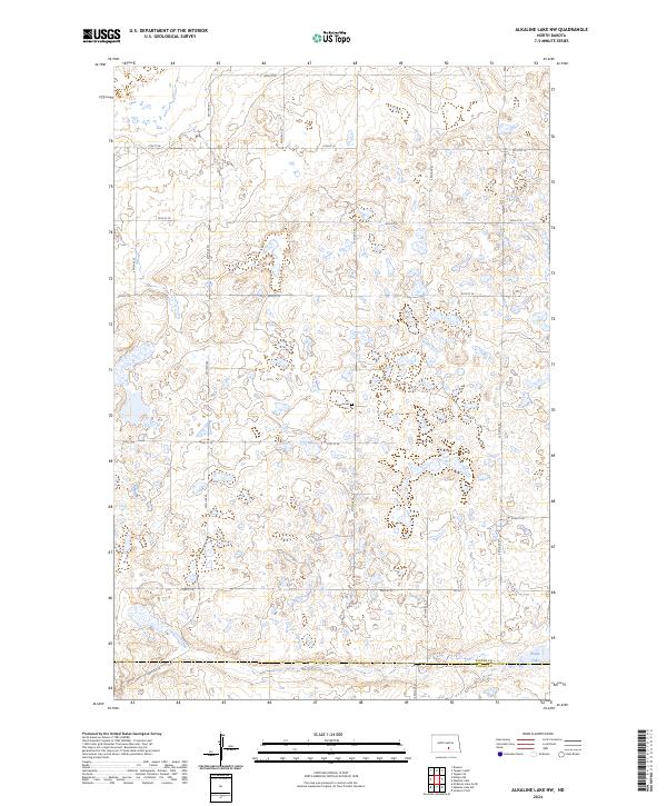 USGS Topographic Map – Alkaline Lake NW