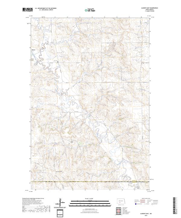 USGS Topographic Map – Almont East
