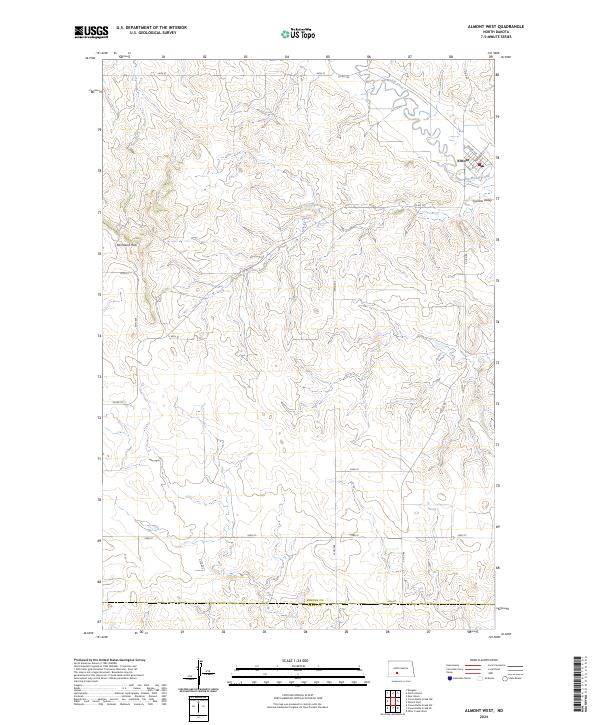 USGS Topographic Map – Almont West