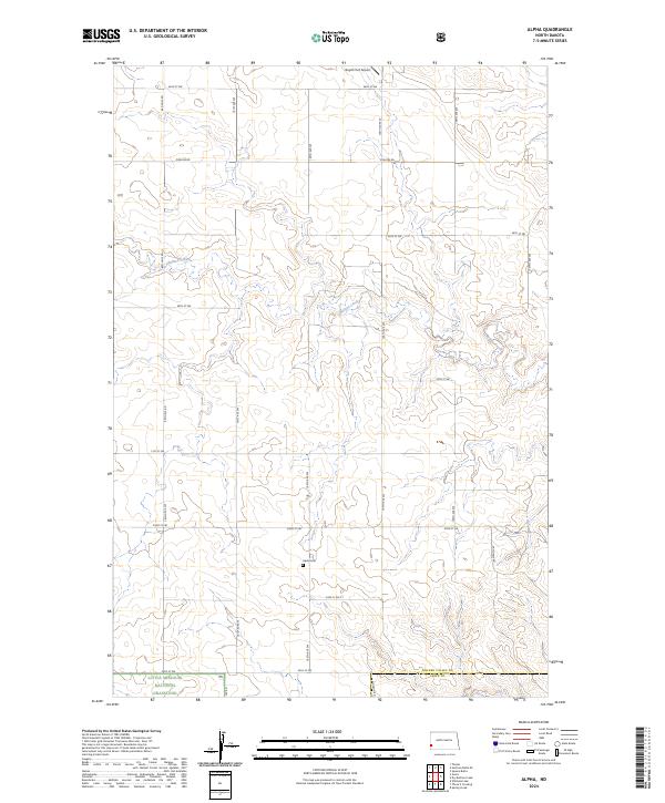 USGS Topographic Map – Alpha