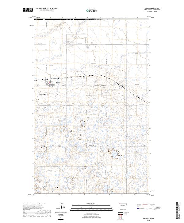 USGS Topographic Map – Ambrose