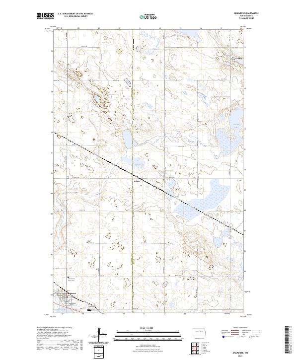 USGS Topographic Map – Anamoose