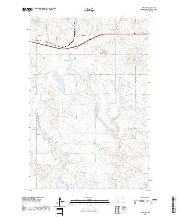 USGS Topographic Map – Antelope