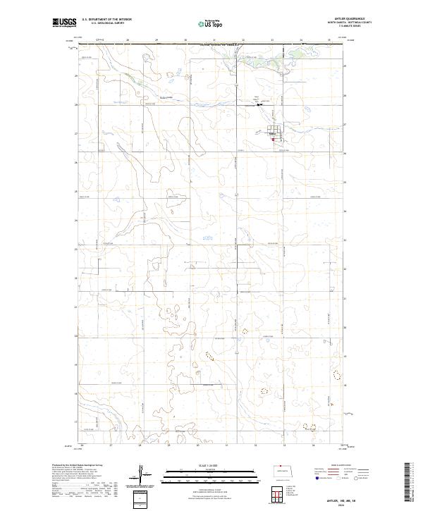 USGS Topographic Map – Antler