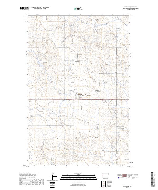 USGS Topographic Map – Arnegard