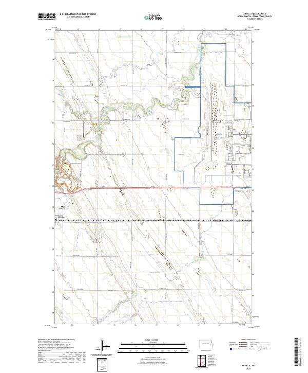 USGS Topographic Map – Arvilla