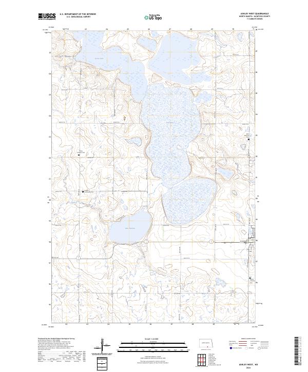 USGS Topographic Map – Ashley West