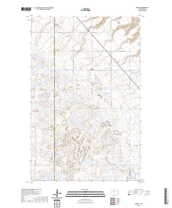USGS Topographic Map – Aurelia