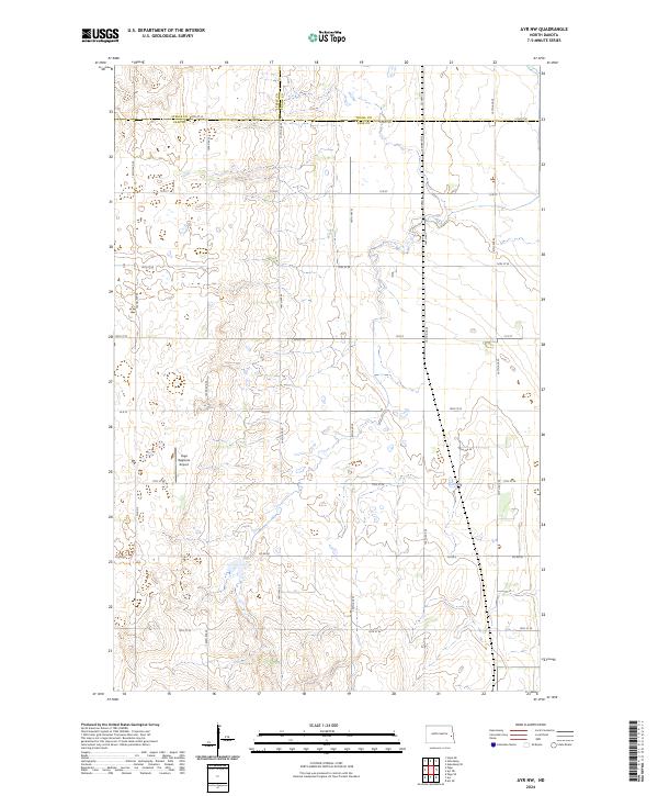 USGS Topographic Map – Ayr NW