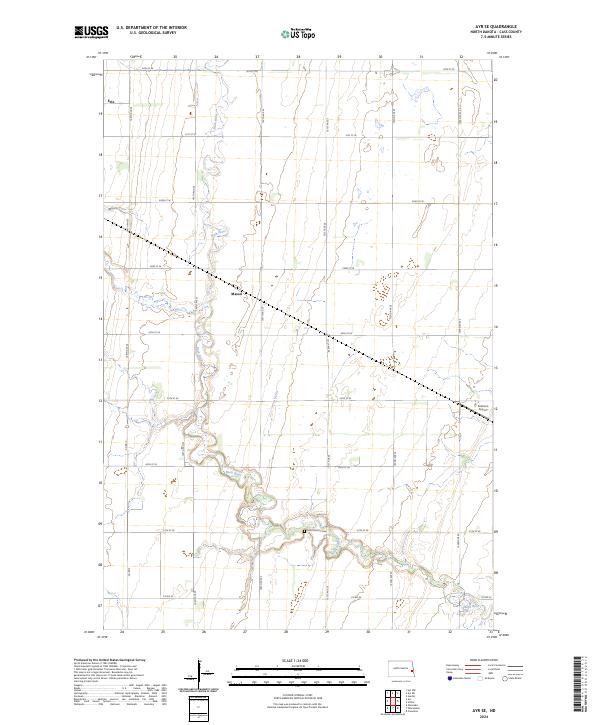 USGS Topographic Map – Ayr SE