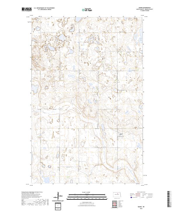 USGS Topographic Map – Baker