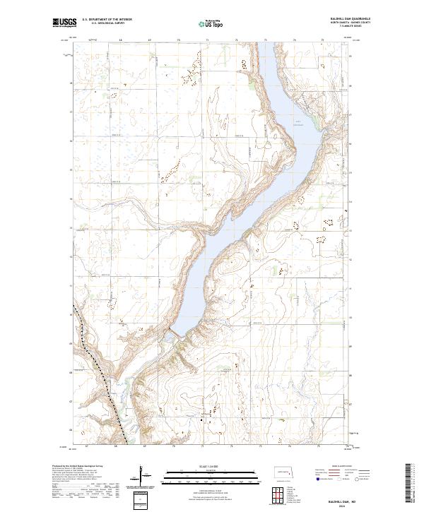USGS Topographic Map – Baldhill Dam