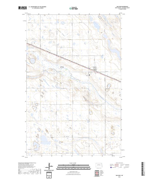 USGS Topographic Map – Balfour
